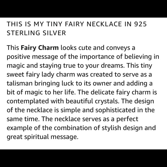 NIB 925 SterlingSilver Fairy Wing Pendant 💜💗💜 - Picture 5 of 14